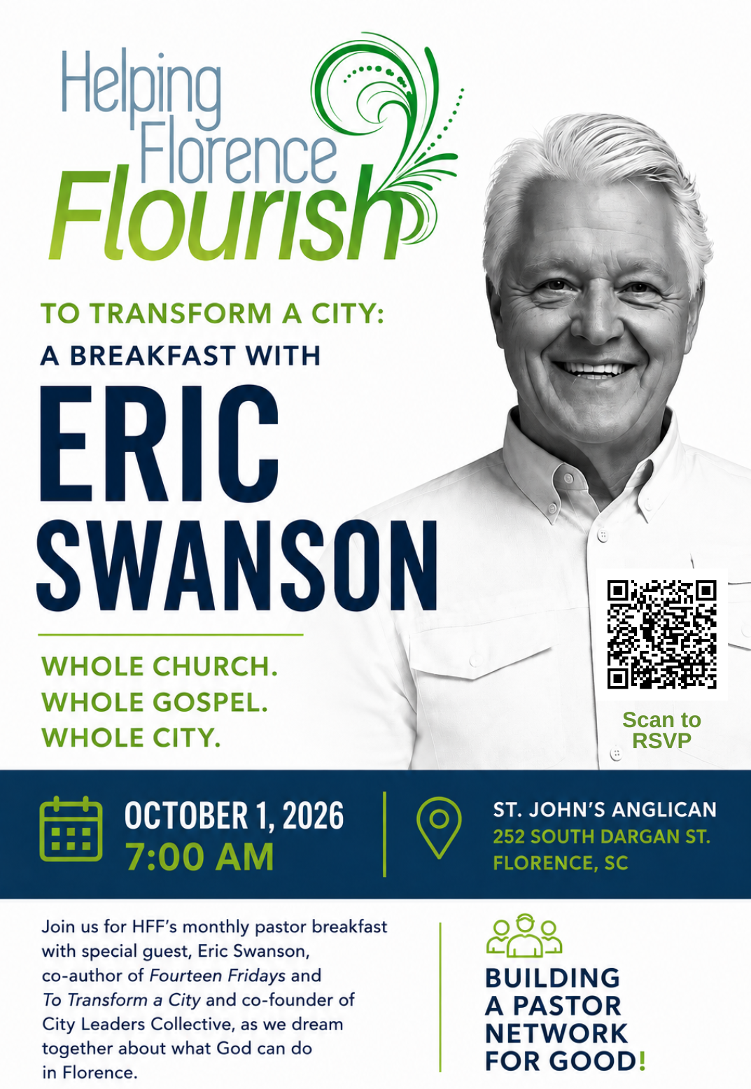 Breakfast with Eric Swanson flyer